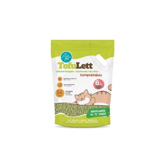Picture of LeoPet Tofu Cat Litter Green Tea Natural Clumping